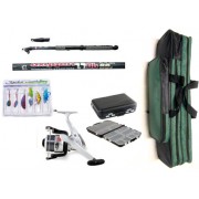 Carbon Telescopic Fishing Starter/Travel Set with Deluxe Holdall